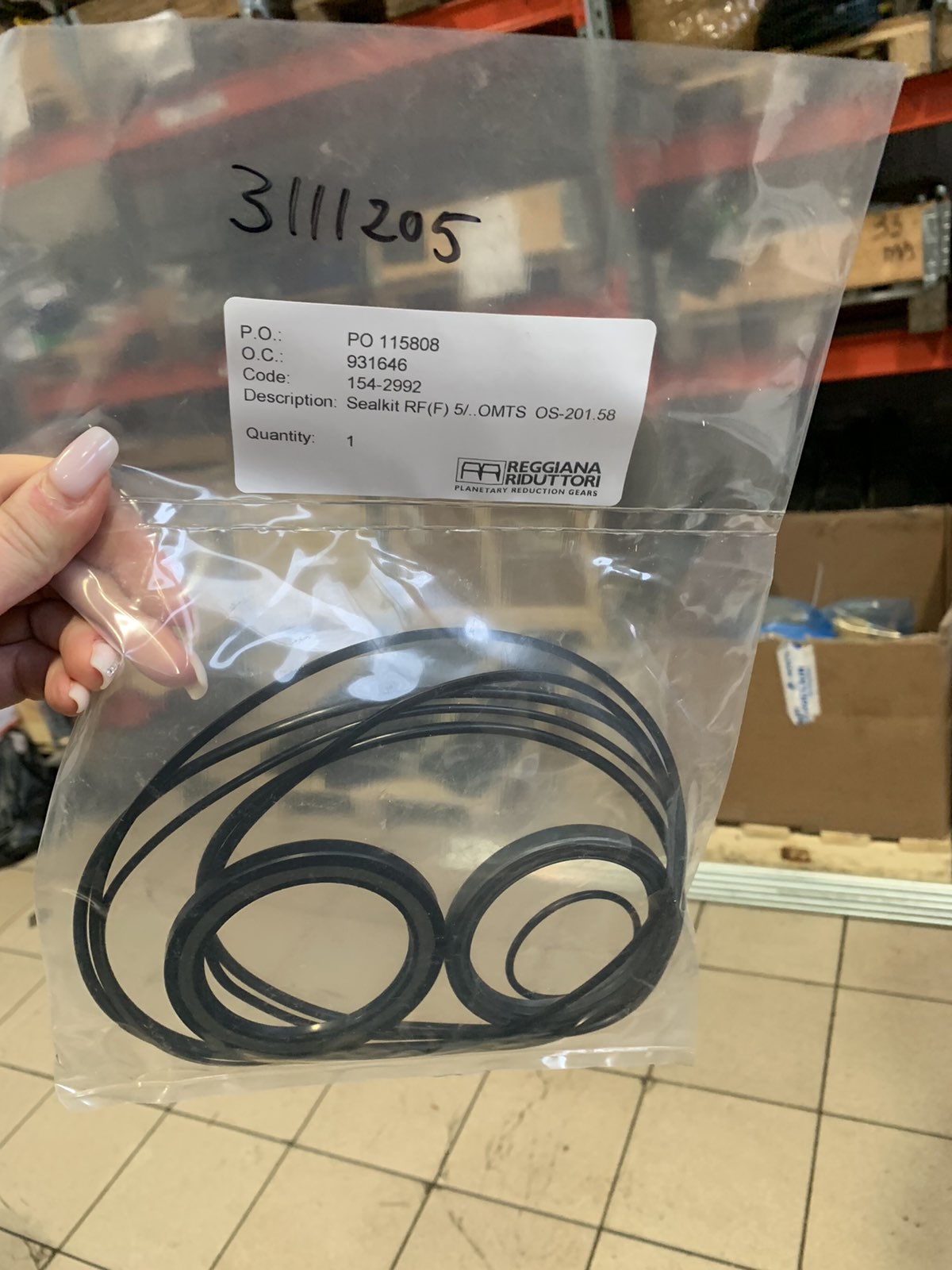 3111205 Комплект уплотнений 154-2992 RF5 BRAKE