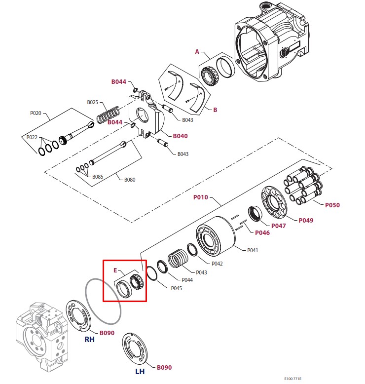 4510286 Подшипник наклонной шайбы
